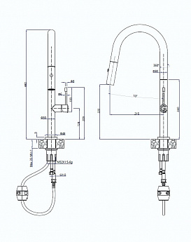 картинка Смеситель Rivelato Asti 3972500 cromo 