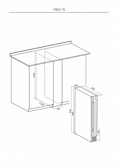 картинка Встраиваемый винный шкаф Kuppersberg RBW 15 