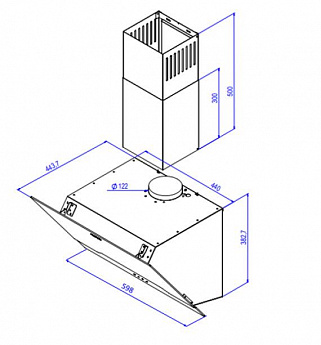 картинка Кухонная вытяжка Delonghi LINEA 608 BB 