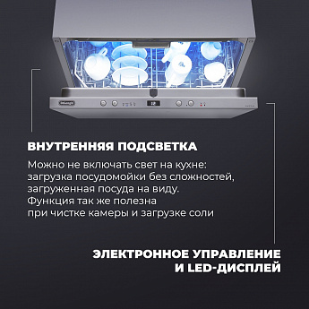 картинка Посудомоечная машина Delonghi DDW 06F BASILIA  