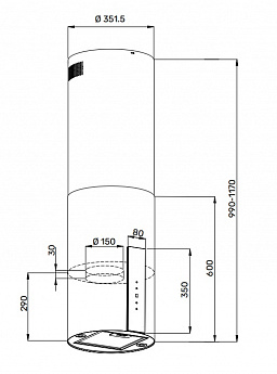картинка Кухонная вытяжка Kuppersberg MOTUBA 35 X 