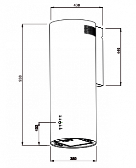 картинка Кухонная вытяжка Weissgauff Gracia BL 