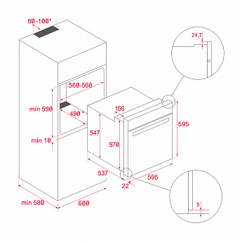 картинка Электрический духовой шкаф Teka HCB 6535 BLACK 