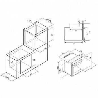 картинка Газовый духовой шкаф Krona STRETTO 45 WH белый 