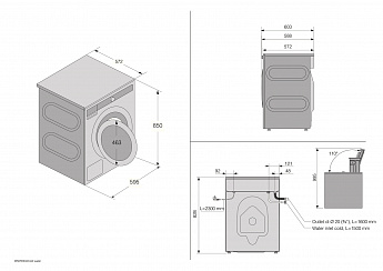 картинка Стиральная машина с паром Asko W3096RW белый 