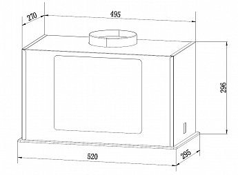картинка Кухонная вытяжка Weissgauff Aura 1200 Remote BL 