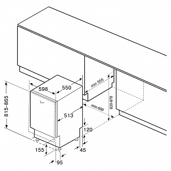 картинка Посудомоечная машина Krona ROSSA 60 BI 