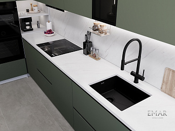 картинка Кухонная мойка Emar EMB-540(UN) PVD Black 