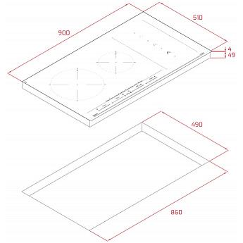 картинка Индукционная варочная панель Teka IZS 96700 MST BLACK 