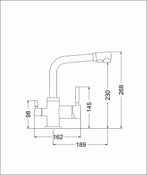 картинка Смеситель Emar ECB-3003 PVD dark 