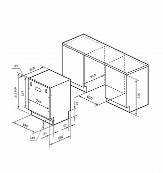 картинка Посудомоечная машина Millen MDW 603 