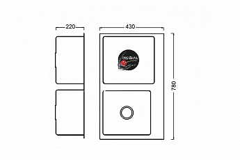 картинка Кухонная мойка Premial PR7843 (G) графит  