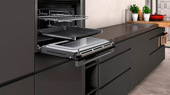 картинка Электрический духовой шкаф с функцией СВЧ Neff C28MT27G0 GraphiteGrey 