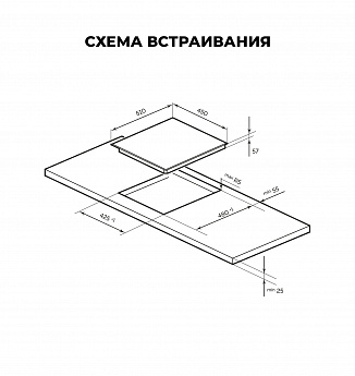 картинка Варочная панель Lex EVI 430 BL  картинка Варочная панель Lex EVI 430 BL