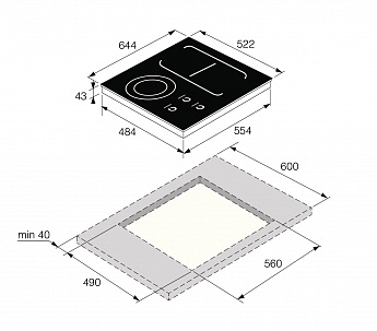 картинка Индукционная варочная панель ASKO HI1694G 