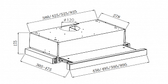 картинка Кухонная вытяжка Weissgauff TEL 600 2M Touch White Glass 