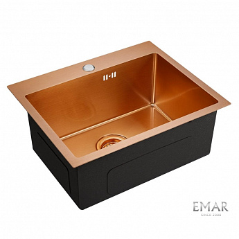 картинка Кухонная мойка Emar EMB-115 PVD Nano Coppery 
