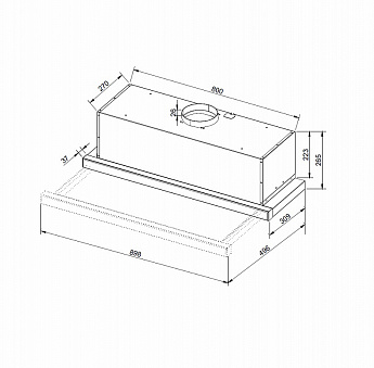картинка Кухонная вытяжка Korting KHP 9975 GW 