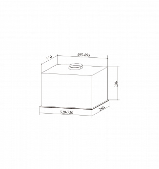 картинка |Discount| Кухонная вытяжка Millen MBKHG 601 BL 