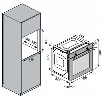 картинка Духовой шкаф Kuppersberg HF 609 W 