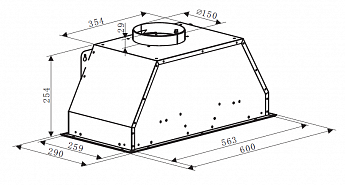 картинка Кухонная вытяжка Weissgauff Dubhe 60 PB IX 