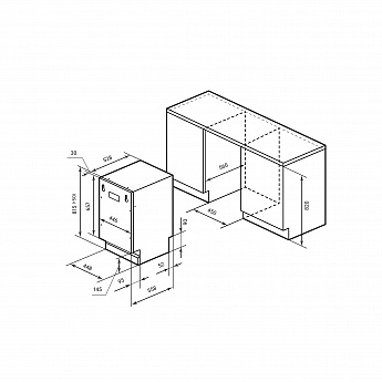 картинка Посудомоечная машина Lex PM 4553N 