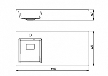 картинка Раковина Florentina АВАНТИ 1000Л 