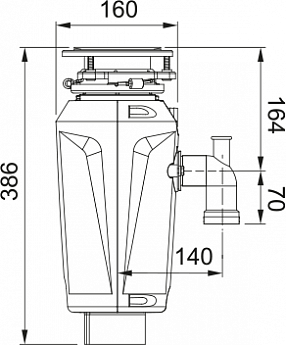 картинка Измельчитель пищевых отходов Franke SLIM 125 