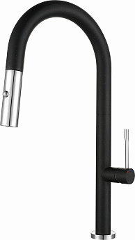 картинка Смеситель Rivelato Asti 3972500 nero/cromo 