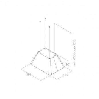 картинка Кухонная вытяжка Elica IKONA LIGHT IX/F/60 