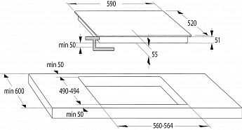 картинка Варочная панель Gorenje ECT63ASC 