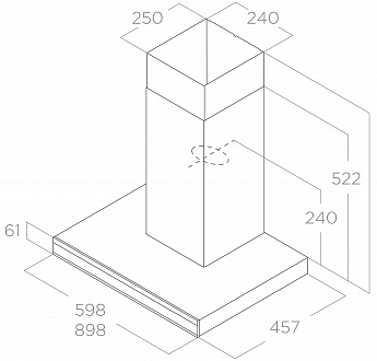 картинка Кухонная вытяжка Elica ADELE @ BLIX/A/60  картинка Кухонная вытяжка Elica ADELE @ BLIX/A/60