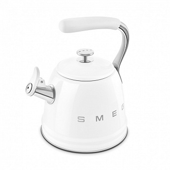 картинка Чайник со свистком Smeg CKLW2001WH 