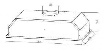 картинка Кухонная вытяжка Weissgauff Box 600 Black Edition 