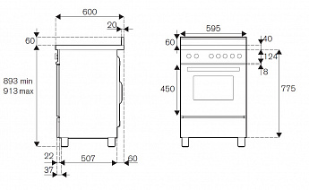 картинка Комбинированная кухонная плита Bertazzoni PRO64L1ENET чёрная 