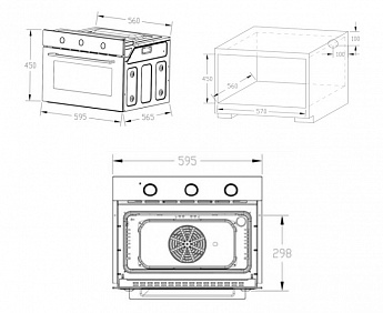 картинка Электрический духовой шкаф Nordfrost HM 5060 W 