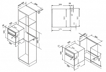 картинка Электрический духовой шкаф Evelux EO 630 PX 