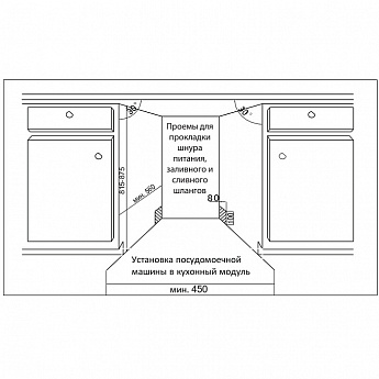 картинка Посудомоечная машина Evelux BD 4115 D 