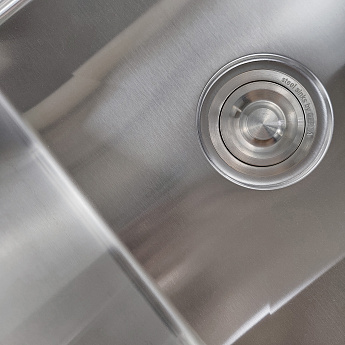 картинка Мойка для кухни Gerda GS 5045 S 4 в 1 сатин (мойка, дозатор для мыла, коландер и сифон) 