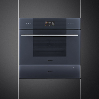 картинка Электрический духовой шкаф с СВЧ Smeg SO4102M1G Neptune grey 