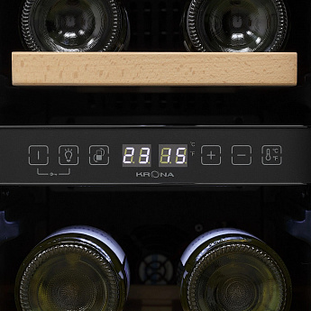 картинка Встраиваемый винный шкаф Krona BADEN 82/17 BL  картинка Встраиваемый винный шкаф Krona BADEN 82/17 BL