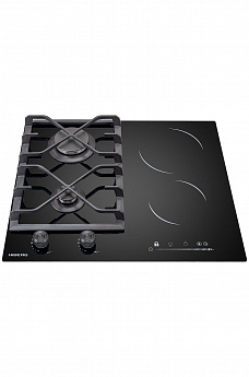 картинка Комбинированная варочная панель Hiberg VM 6021 B черный 