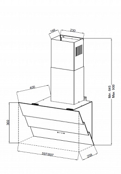 картинка Кухонная вытяжка Kuppersberg F 605 W 
