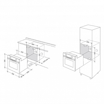 картинка Электрический духовой шкаф Delonghi NSM 7 NL RF RUS 