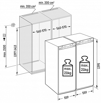 картинка Встраиваемый холодильник Liebherr IXRF 4555-22 001 