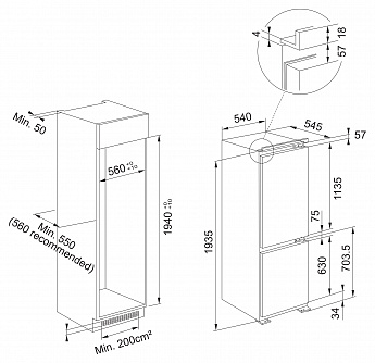 картинка Встраиваемый холодильник Franke FCB 360 TNF NE D 
