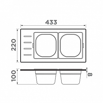 картинка Контейнер Omoikiri DC-02-2 