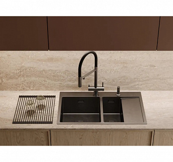 картинка Дозатор для мыла Omoikiri OM-02 под металл 