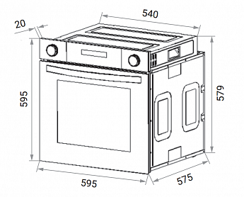 картинка Электрический духовой шкаф Weissgauff EOV 814 PDBE 