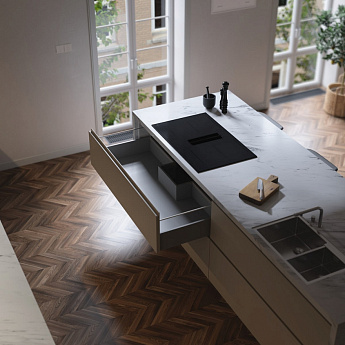 картинка Варочная панель со встроенной вытяжкой Asko HIHD854MM 